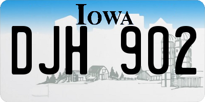 IA license plate DJH902