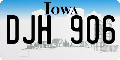 IA license plate DJH906