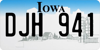 IA license plate DJH941
