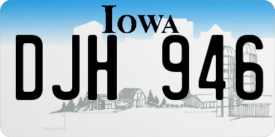 IA license plate DJH946