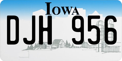 IA license plate DJH956