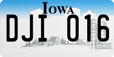 IA license plate DJI016