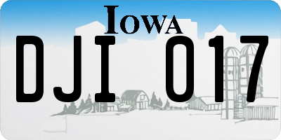 IA license plate DJI017