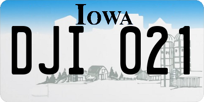IA license plate DJI021