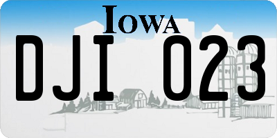 IA license plate DJI023