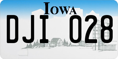 IA license plate DJI028