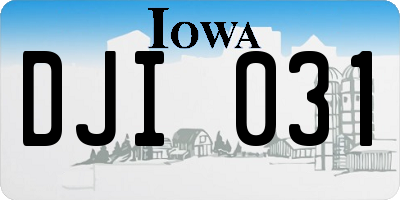 IA license plate DJI031