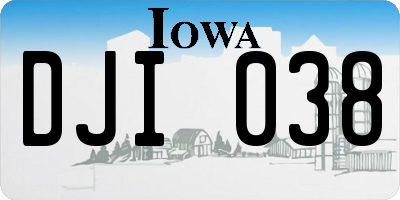 IA license plate DJI038