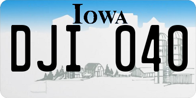 IA license plate DJI040