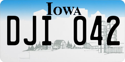 IA license plate DJI042