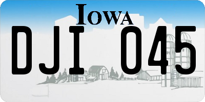 IA license plate DJI045