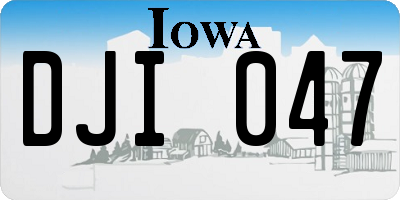 IA license plate DJI047