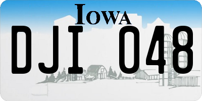 IA license plate DJI048