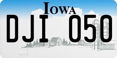 IA license plate DJI050