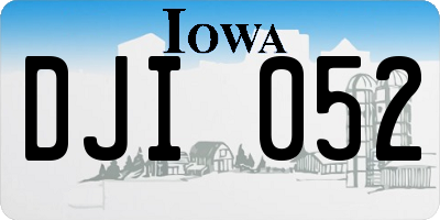 IA license plate DJI052