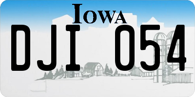 IA license plate DJI054