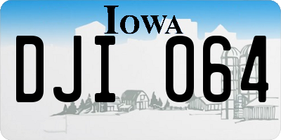 IA license plate DJI064