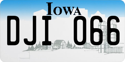 IA license plate DJI066