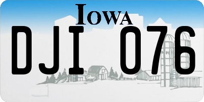 IA license plate DJI076