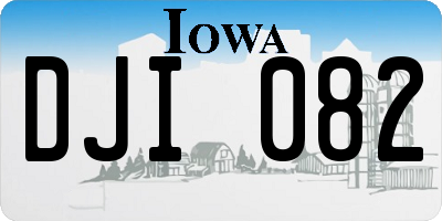 IA license plate DJI082