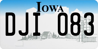 IA license plate DJI083