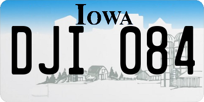 IA license plate DJI084