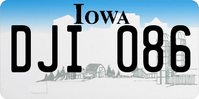 IA license plate DJI086