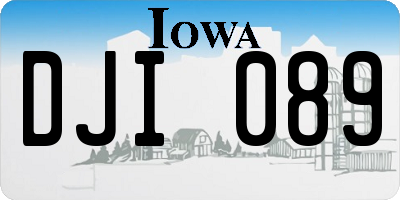 IA license plate DJI089