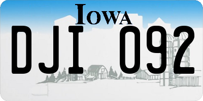 IA license plate DJI092