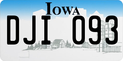 IA license plate DJI093
