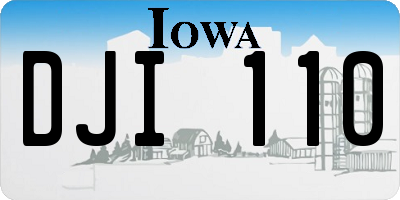 IA license plate DJI110