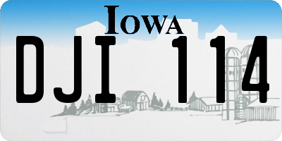 IA license plate DJI114