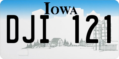 IA license plate DJI121