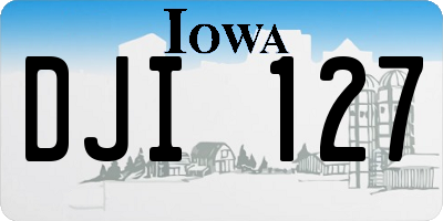IA license plate DJI127