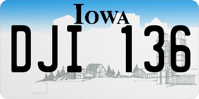 IA license plate DJI136