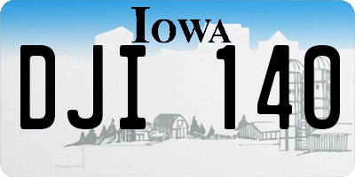 IA license plate DJI140