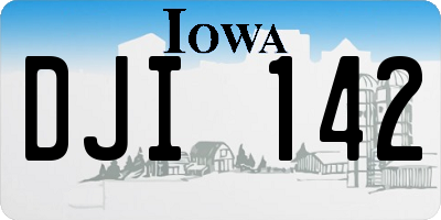 IA license plate DJI142