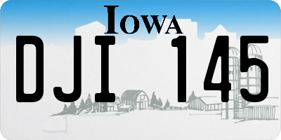 IA license plate DJI145