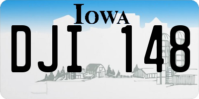IA license plate DJI148