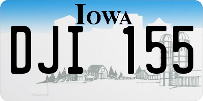 IA license plate DJI155