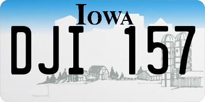 IA license plate DJI157