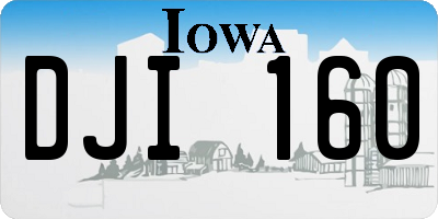 IA license plate DJI160