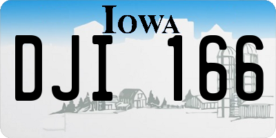 IA license plate DJI166