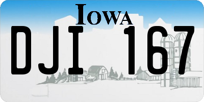 IA license plate DJI167