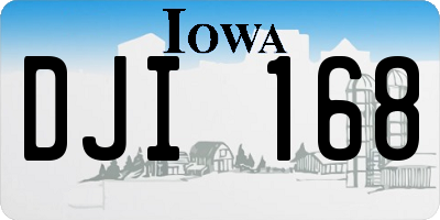 IA license plate DJI168