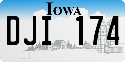 IA license plate DJI174