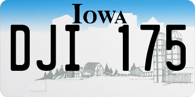 IA license plate DJI175