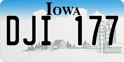 IA license plate DJI177