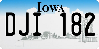 IA license plate DJI182