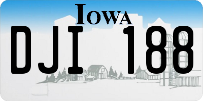 IA license plate DJI188